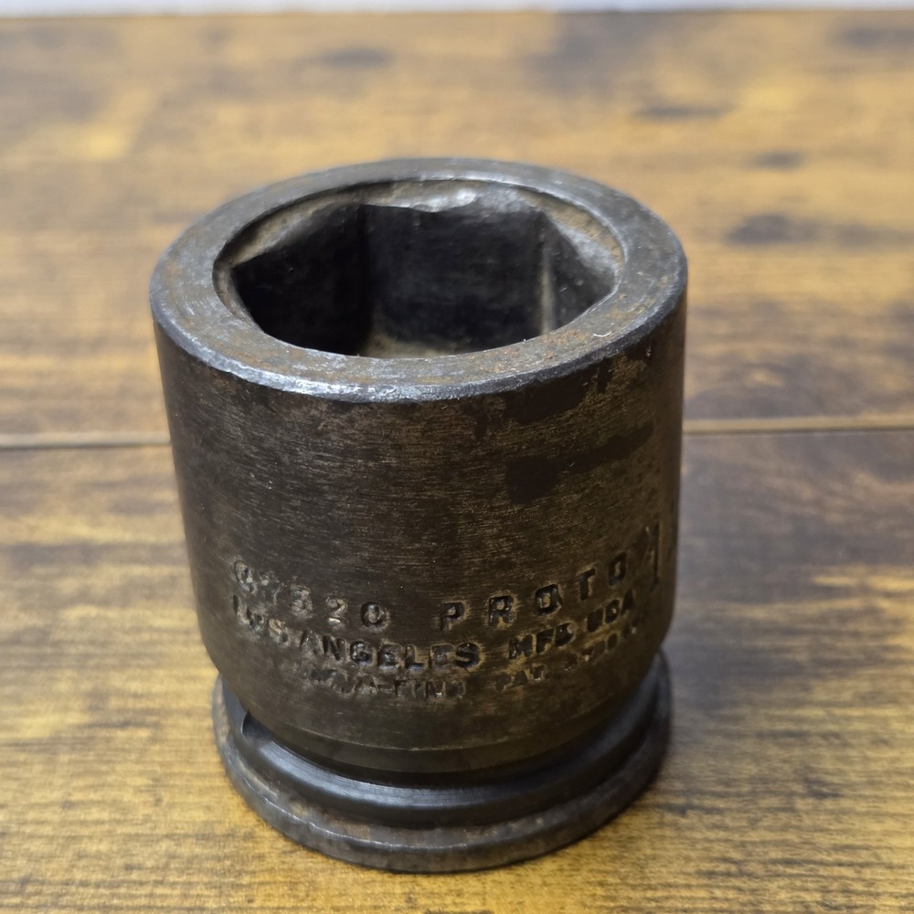 Vintage Proto 1in Drive 7320 Impact Socket 1-1/4" 6 Point 1" Drive USA Made